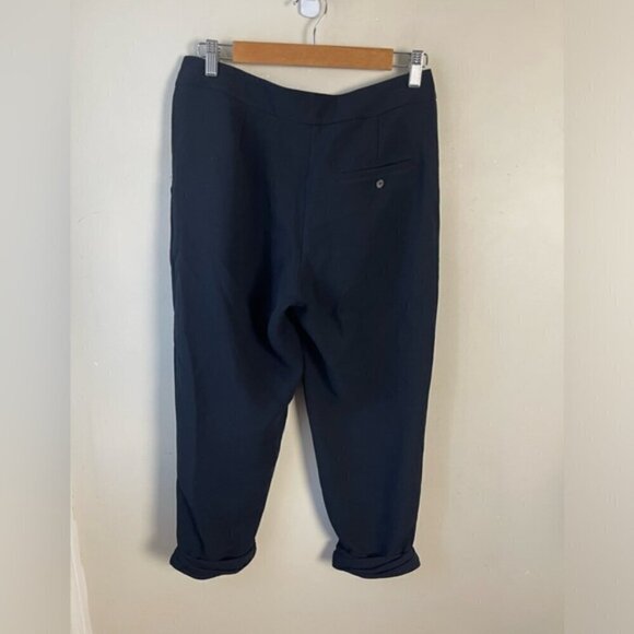 Aritzia Wilfred Allant Pant black crepe cropped lightweight trousers size 4 - Picture 7 of 16